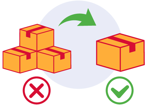 Consolidamento e repackaging dei pacchi